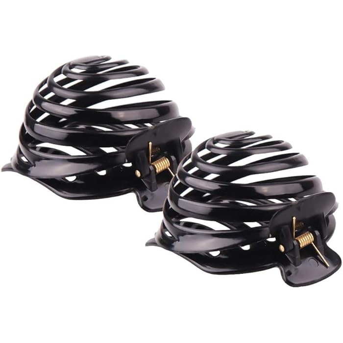 1pc Plastic Spiral Dome Mushroom Bun Maker Head Cover Hair Holder Round Elegant Spiral No Slip Hair Clip Clamp Clip - Multi Color - Image 4